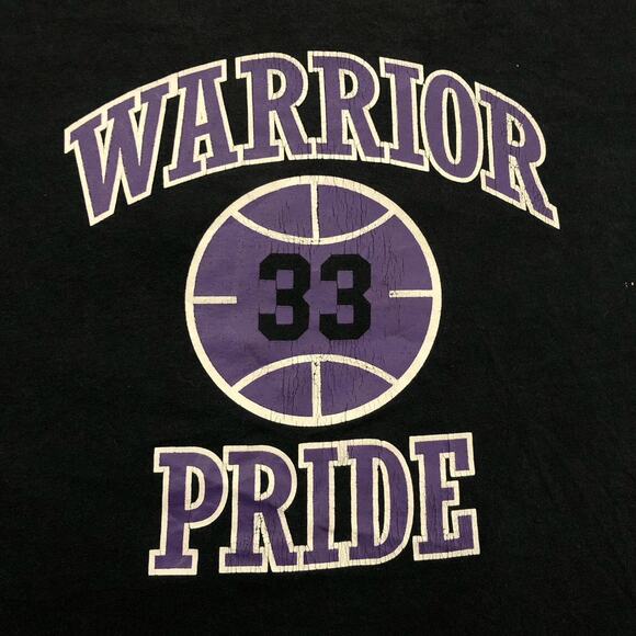Mens Black Warrior Pride Basketball Graphic Number Tee - Picture 3 of 4